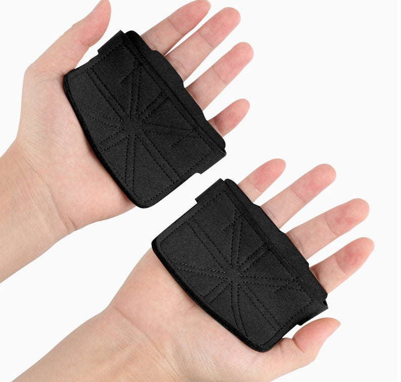 Palm Guard Faux Leather Sports Weightlifting Gym Gloves